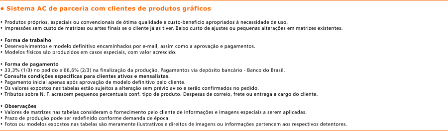 Sistema de parceria AC